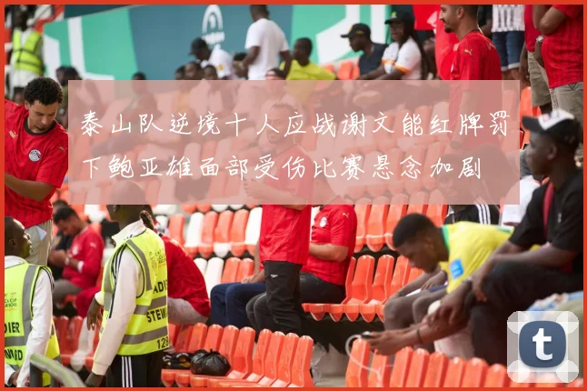 泰山队逆境十人应战谢文能红牌罚下鲍亚雄面部受伤比赛悬念加剧